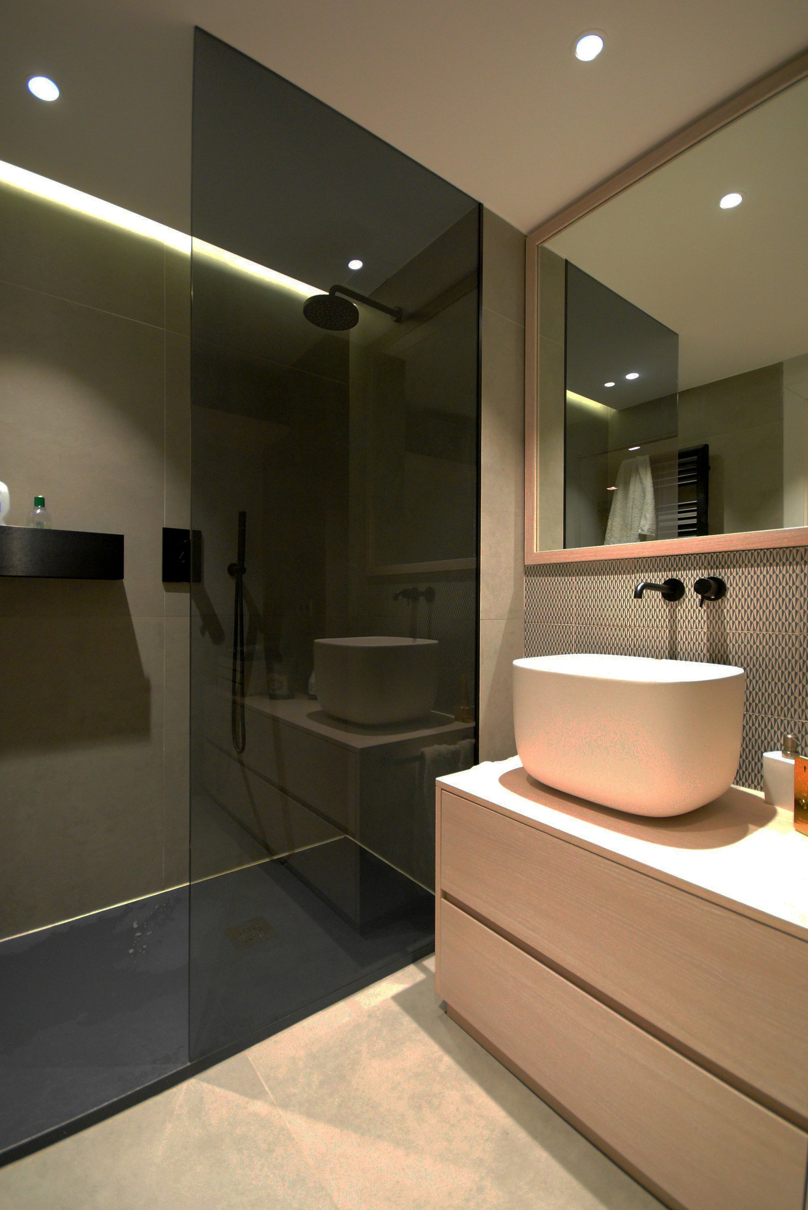 Douche à l'italienne, 6 m²